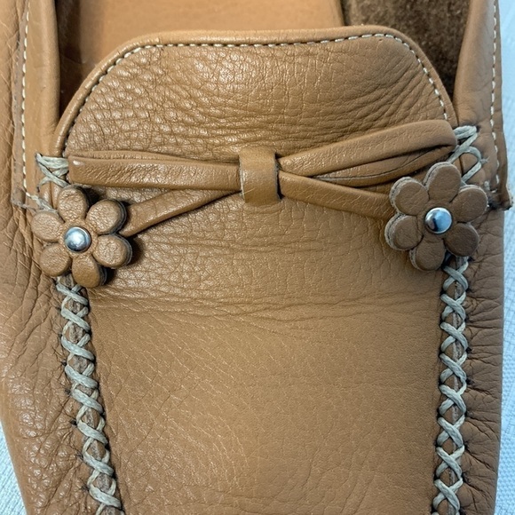 Coach Ariella Leather Loafers in tan with silver hardware - Picture 5 of 10